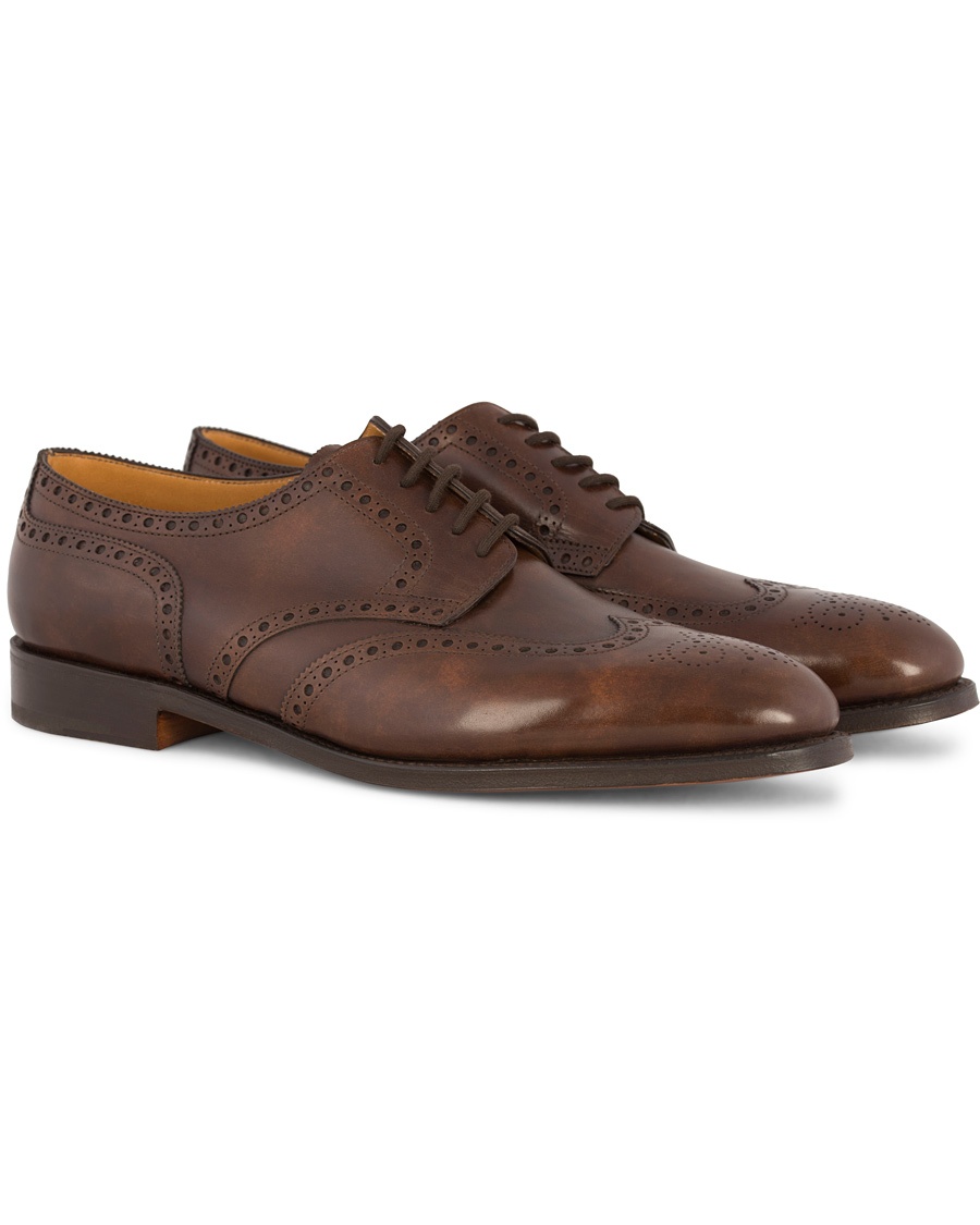  Hayle Brogue Derby Parisian Brown Museum Calf