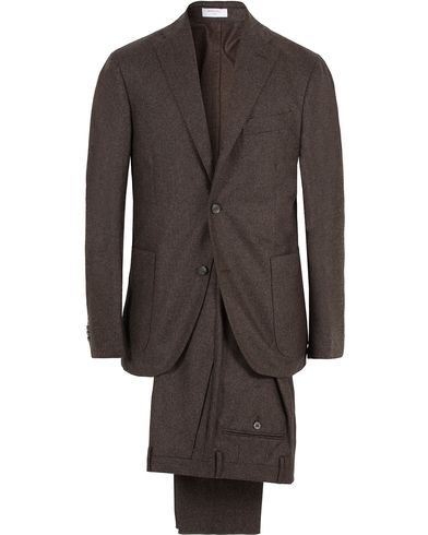 Boglioli Wool K Jacket Suit Dark Brown