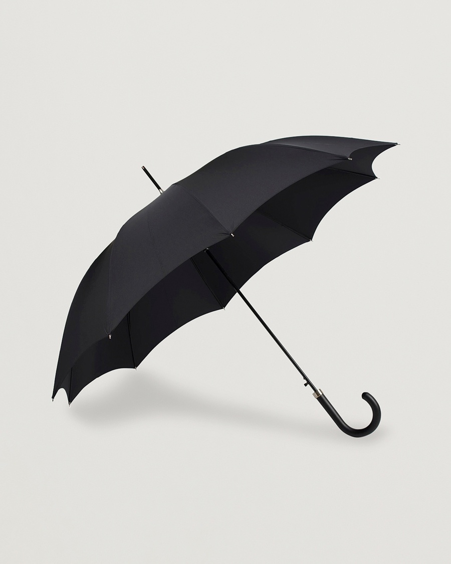 Fox Umbrellas Hardwood Automatic Umbrella Black – Svart