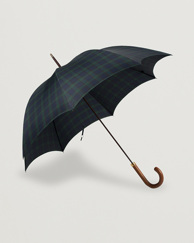 Herr | Möt Regnet Med Stil | Fox Umbrellas | Hardwood Umbrella Blackwatch Tartan