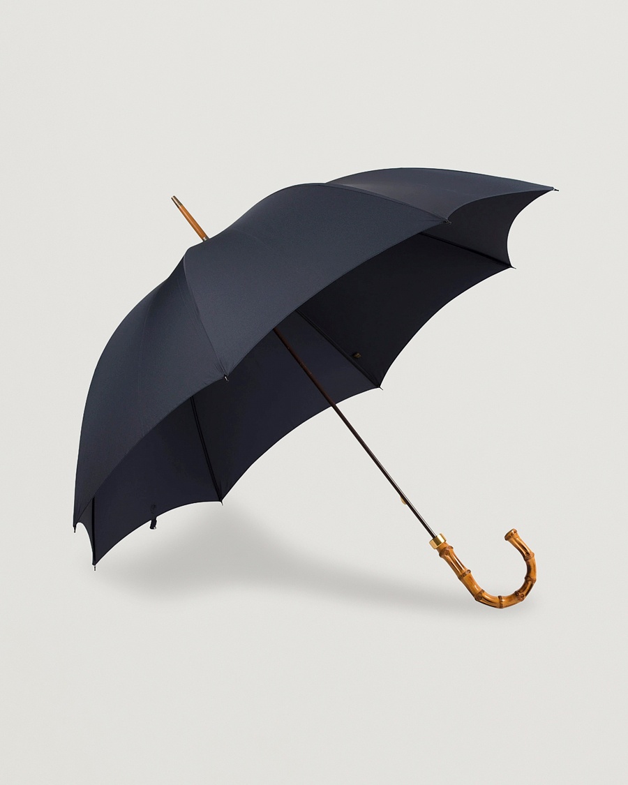 Fox Umbrellas Whangee Umbrella Dark Navy – Blå