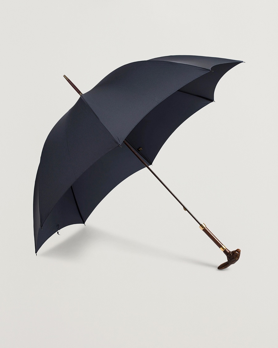 Herr | Accessoarer | Fox Umbrellas | Brown Rabbit Umbrella Navy