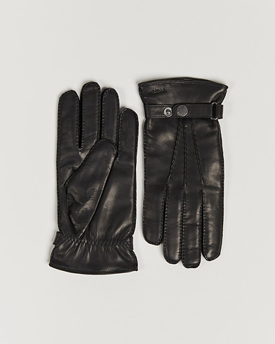 Herr | Promenadhandskarna | Hestra | Jake Wool Lined Buckle Glove Black