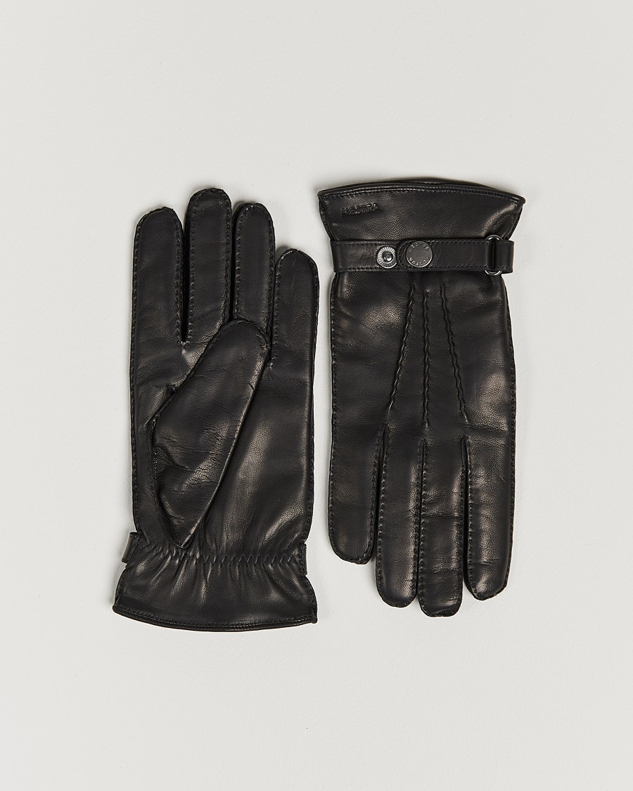 Hestra Jake Wool Lined Buckle Glove Black – Svart
