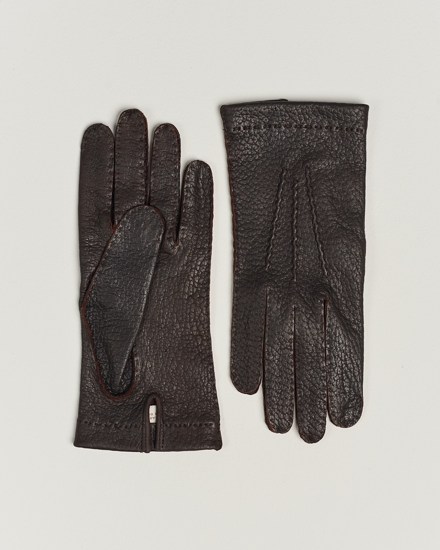 Hestra Peccary Handsewn Unlined Glove Espresso