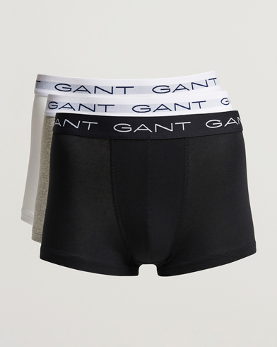 Herr | GANT | GANT | 3-Pack Trunk Boxer White/Black/Grey Melange