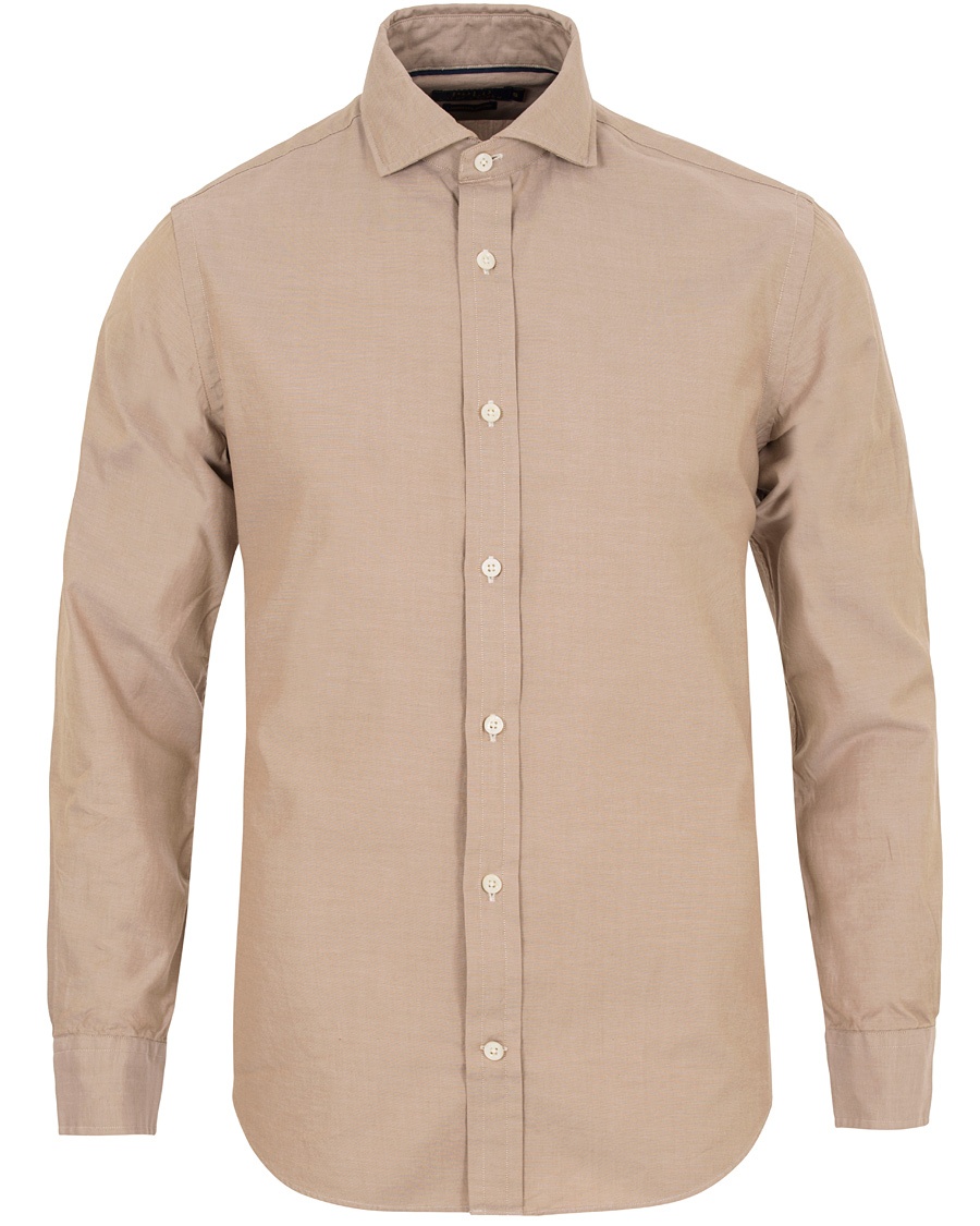 Cut Away Oxford Shirt Tan