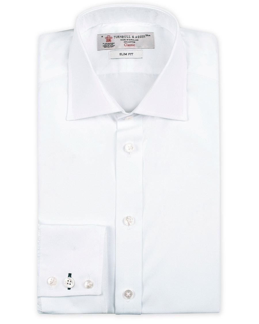  Slim Fit Poplin Shirt White