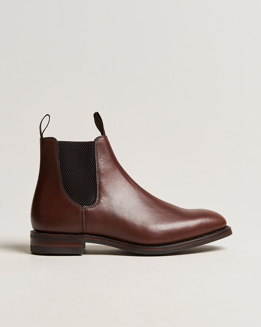 Loake 1880 Chatsworth Chelsea Boot Brown Waxy Leather – Brun