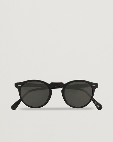 Herr | Runda solglasögon | Oliver Peoples | Gregory Peck Sunglasses Black/Midnight