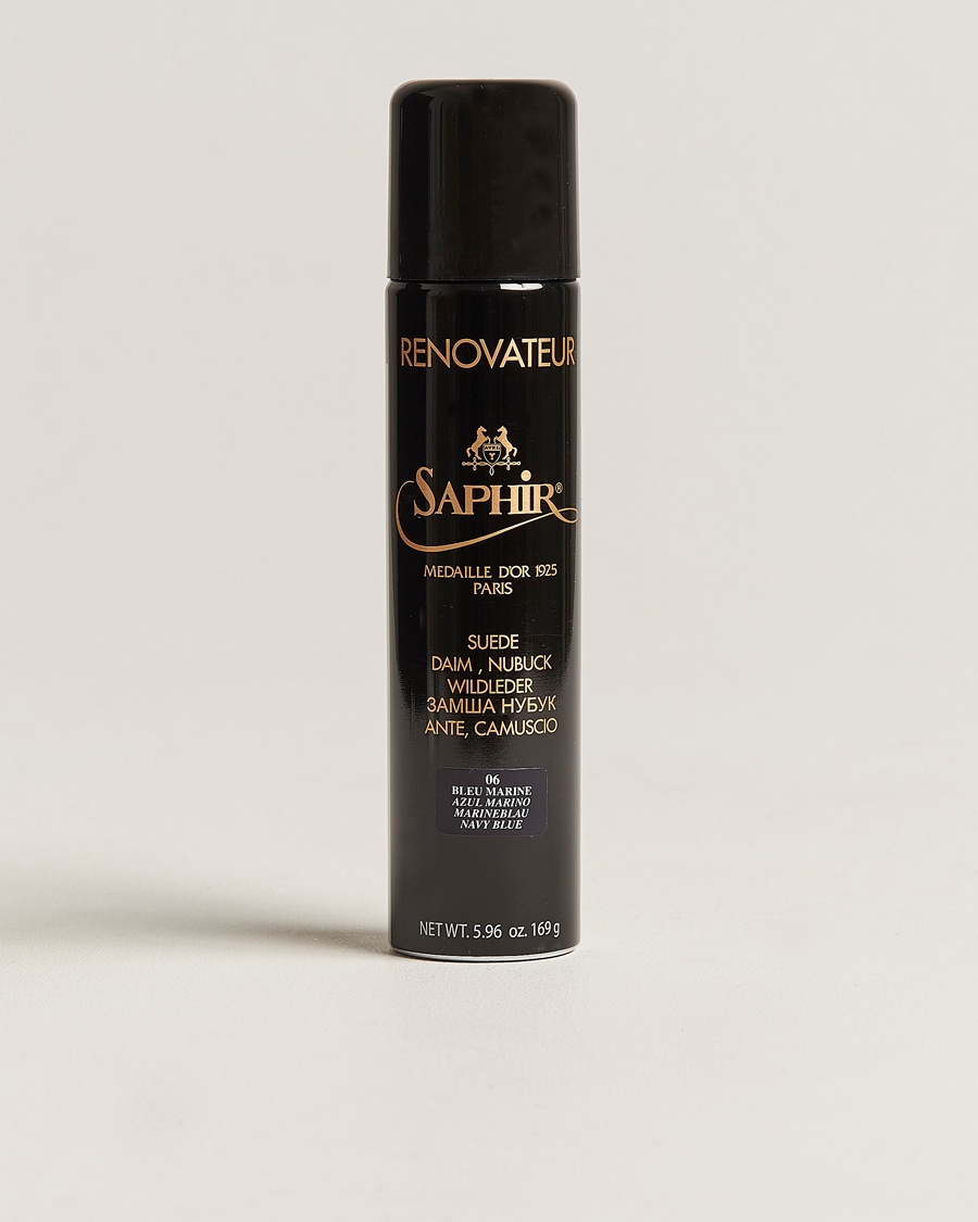 Saphir Medaille d'Or Renovateur Suede 250 ml Spray Navy Blue – Blå