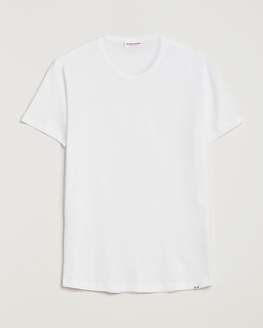 Orlebar Brown OB Crew Neck Tee White – Vit