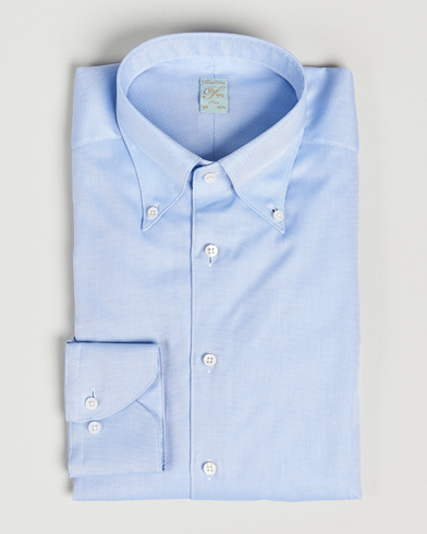 Herr | Business & Beyond | Stenströms | 1899 Slimline Supima Cotton Structure Shirt Blue