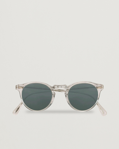 Herr | Runda solglasögon | Oliver Peoples | Gregory Peck Sunglasses Crystal/Indigo Photochromic