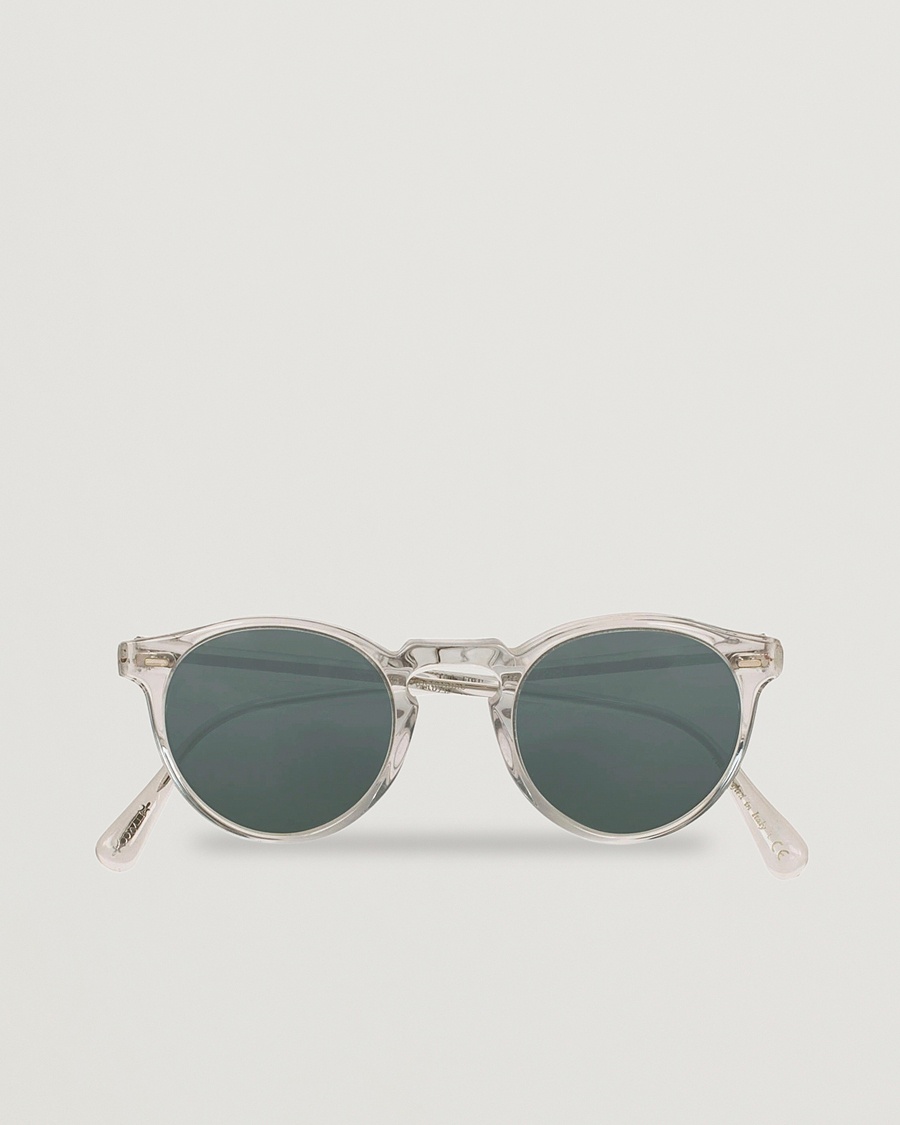 Oliver Peoples Gregory Peck Sunglasses Crystal/Indigo Photochromic – Transparent