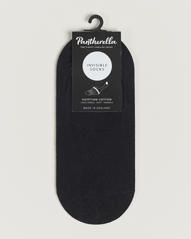 Herr | Ankelstrumpor | Pantherella | Footlet Cotton/Nylon Sock Black