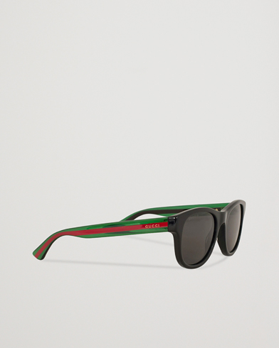 Herr | D-formade solglasögon | Gucci | GG0003S Sunglasses Black/Green/Grey