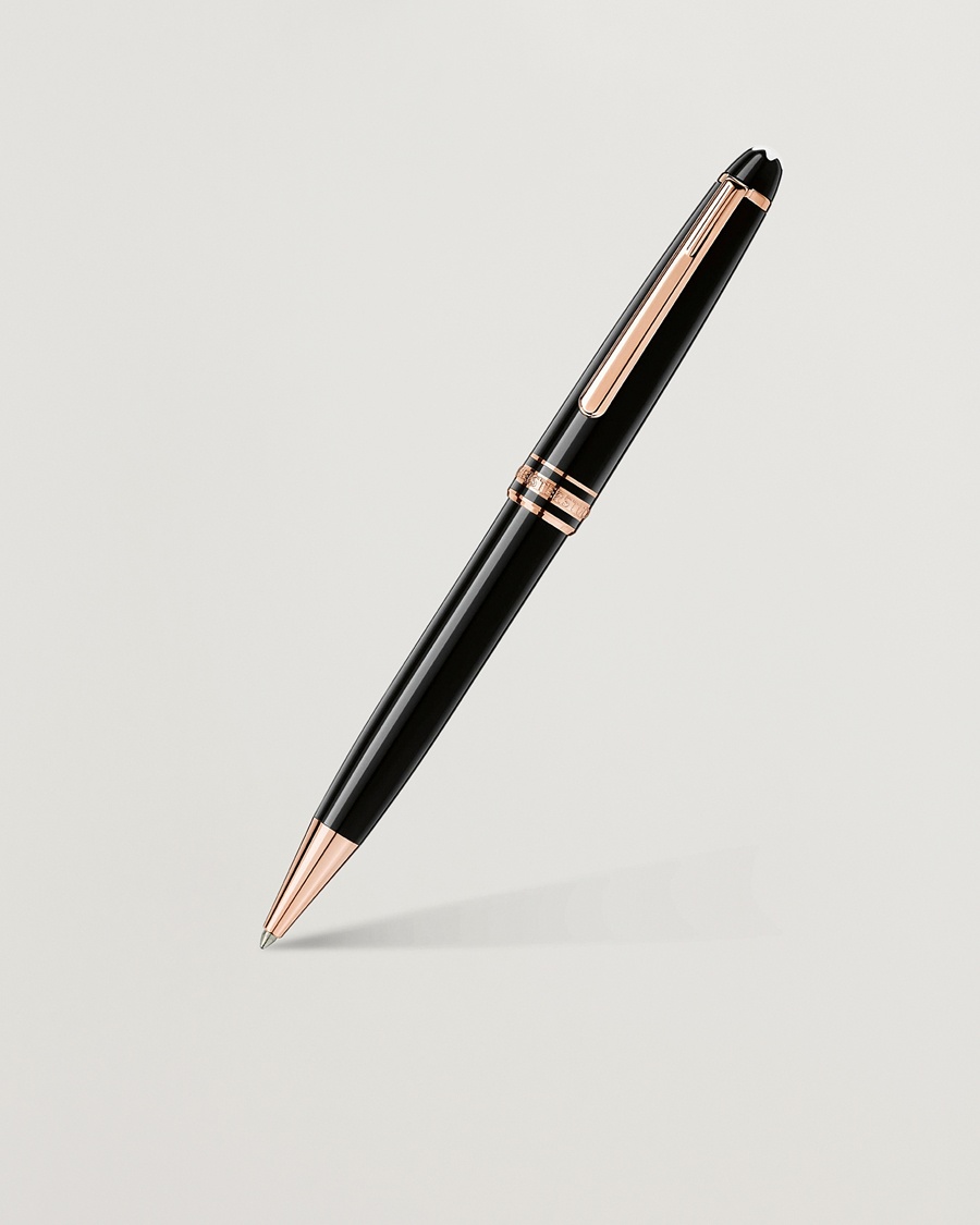 Montblanc 164 Classique Meisterstück Ballpoint Pen Red Gold – Svart