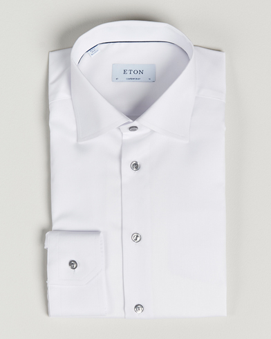 Herr | Businesskjortor | Eton | Contemporary Fit Signature Twill Shirt White