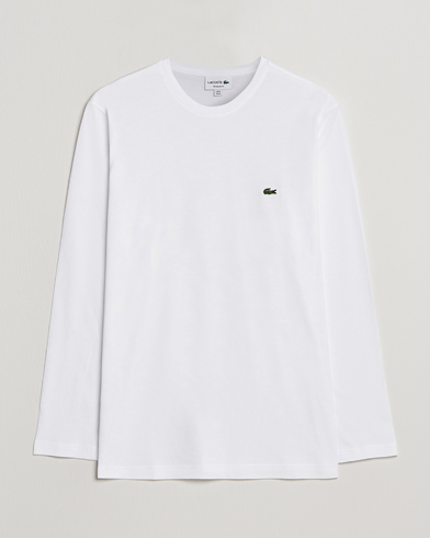 Herr |  | Lacoste | Long Sleeve Crew Neck T-Shirt White