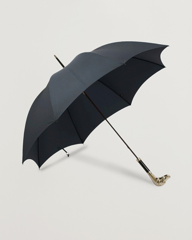 Herr | Möt Regnet Med Stil | Fox Umbrellas | Silver Dog Umbrella Navy
