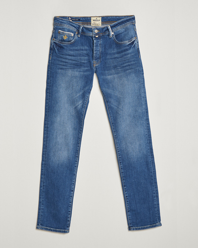 Herr | Slim fit | Morris | Triumph Slim Fit Stretch Jeans Mid Blue