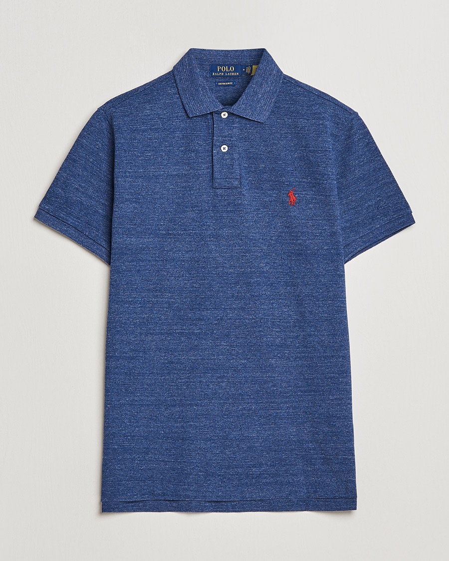 Polo Ralph Lauren Custom Slim Fit Polo Classic Royal Heather – Blå