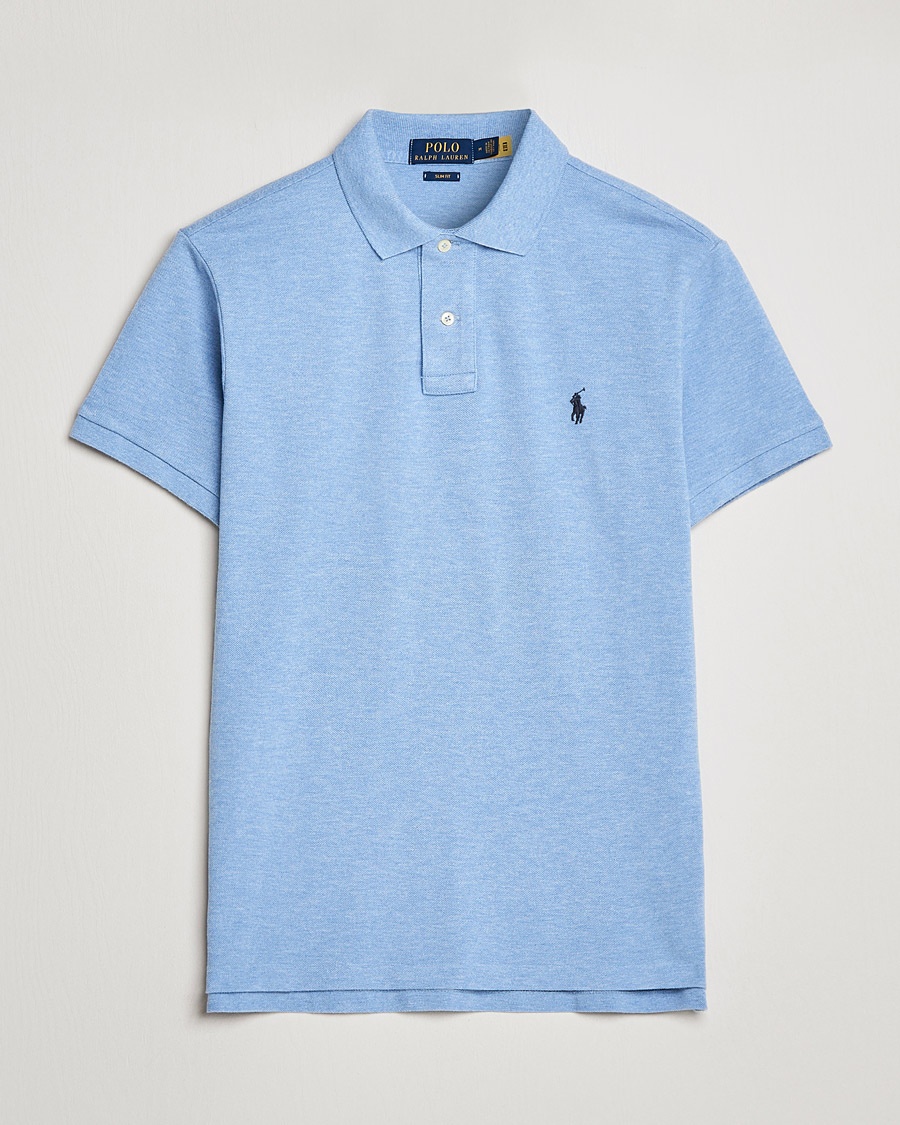 Polo Ralph Lauren Slim Fit Polo Isle Heather – Blå