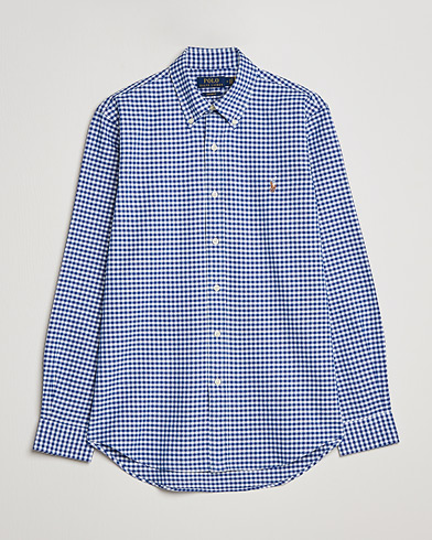 Herr |  | Polo Ralph Lauren | Custom Fit Oxford Gingham Shirt Blue/White
