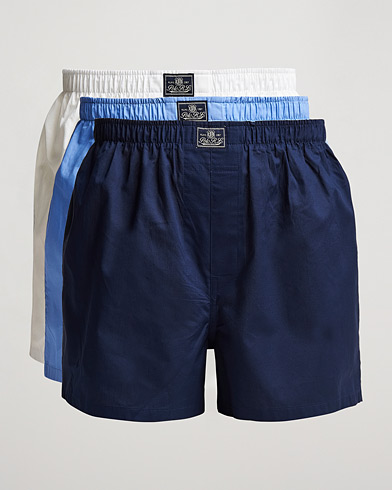Herr | Boxershorts | Polo Ralph Lauren | 3-Pack Woven Boxer White/Blue/Navy