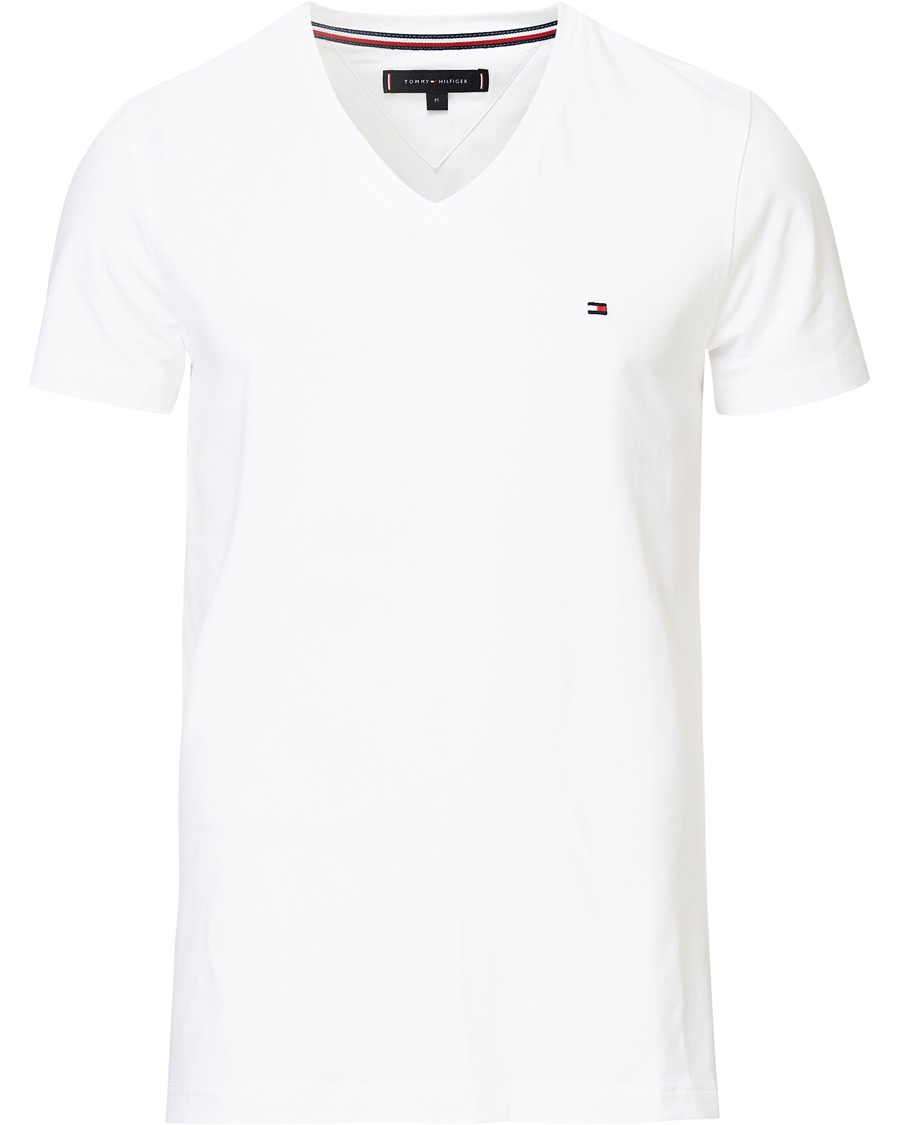  Slim Fit Stretch V-Neck Tee Bright White