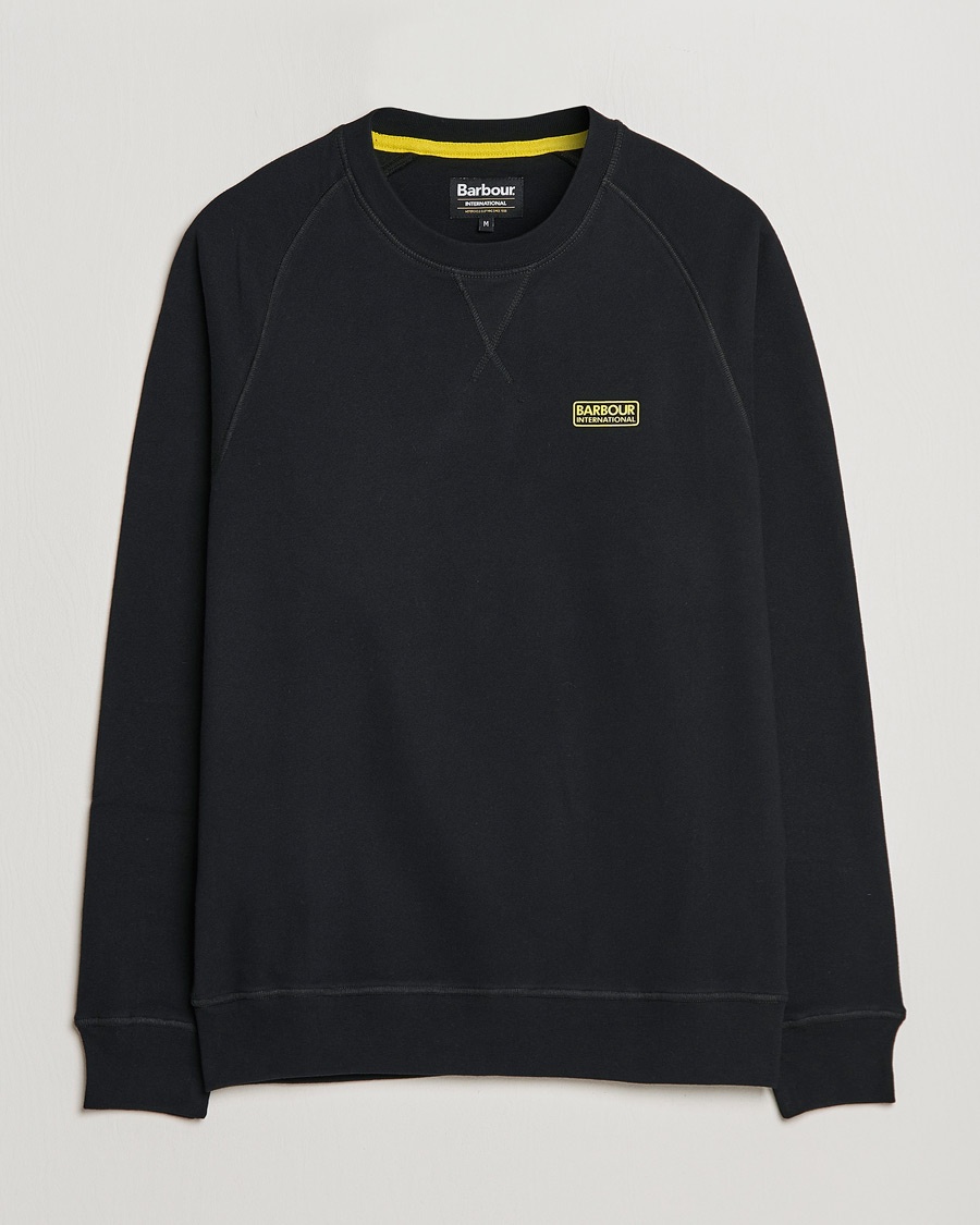 Herr | Tröjor | Barbour International | Essential Crew Neck Sweat Black
