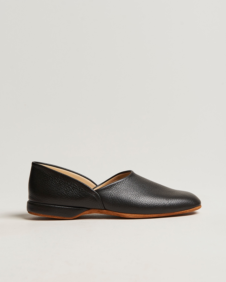 Crockett & Jones Grecian Home Slipper Black – Svart