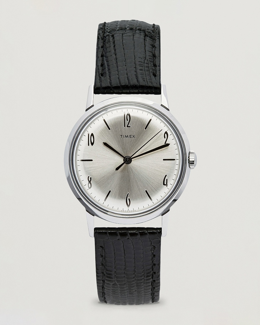 Timex Marlin 1960s Silver Sunray