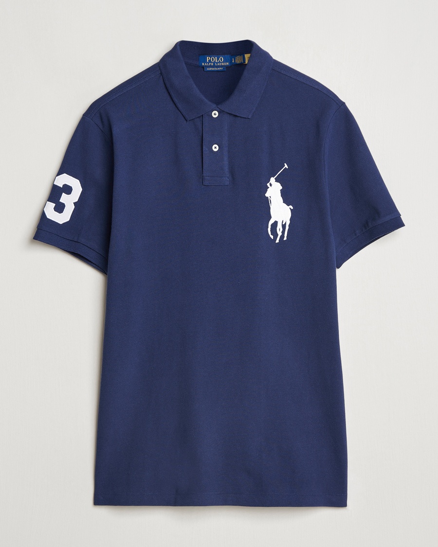 Polo Ralph Lauren Custom Fit Big Pony Polo Newport Navy – Blå