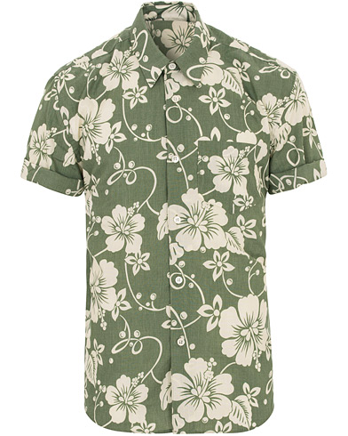 Our Legacy Initial Hibiscus Flower Short Sleeve Shirt Green