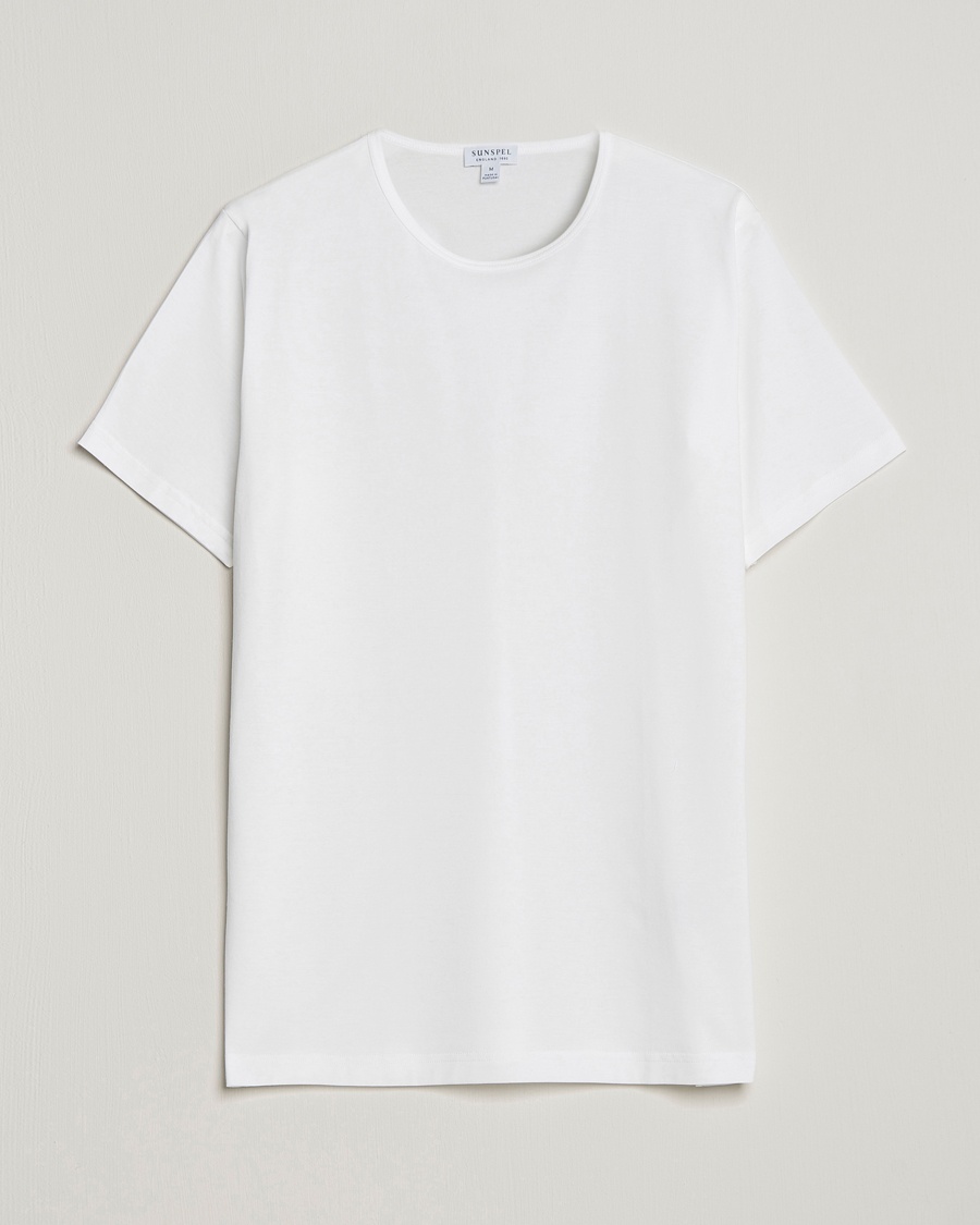  Superfine Cotton Crew Neck Tee White