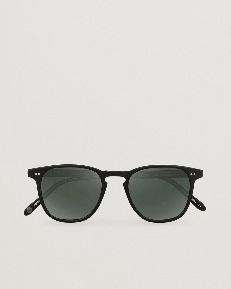 Herr | | Garrett Leight | Brooks 47 Sunglasses Matte Black/Blue Smoke Polarized