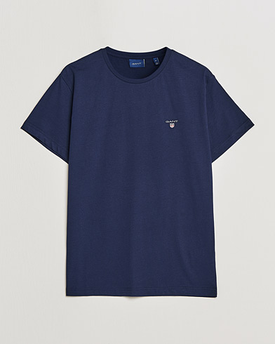 Herr | Kortärmade t-shirts | GANT | The Original Solid Tee Evening Blue