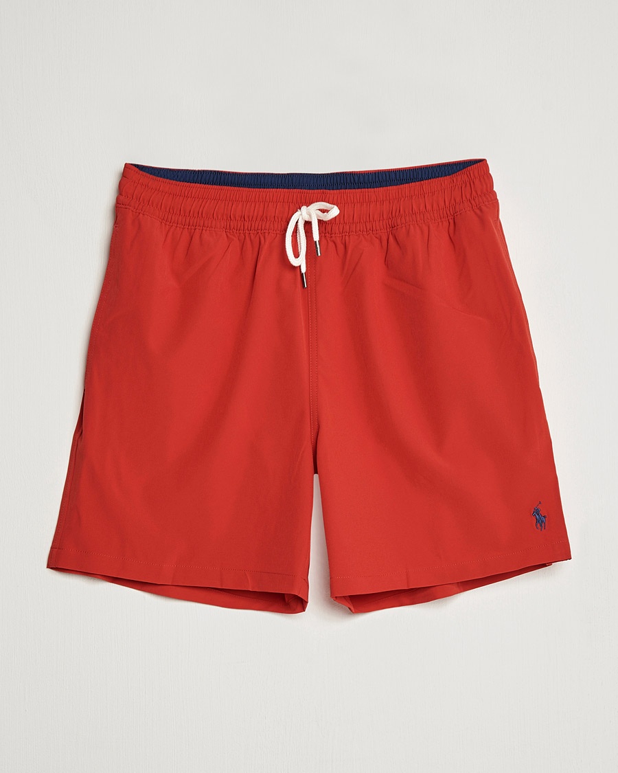 Polo Ralph Lauren Traveler Boxer Swim Shorts RL Red – Röd
