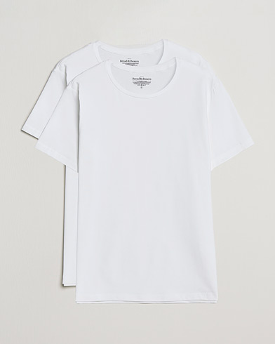 Herr | T-Shirts | Bread & Boxers | 2-Pack Crew Neck Tee White