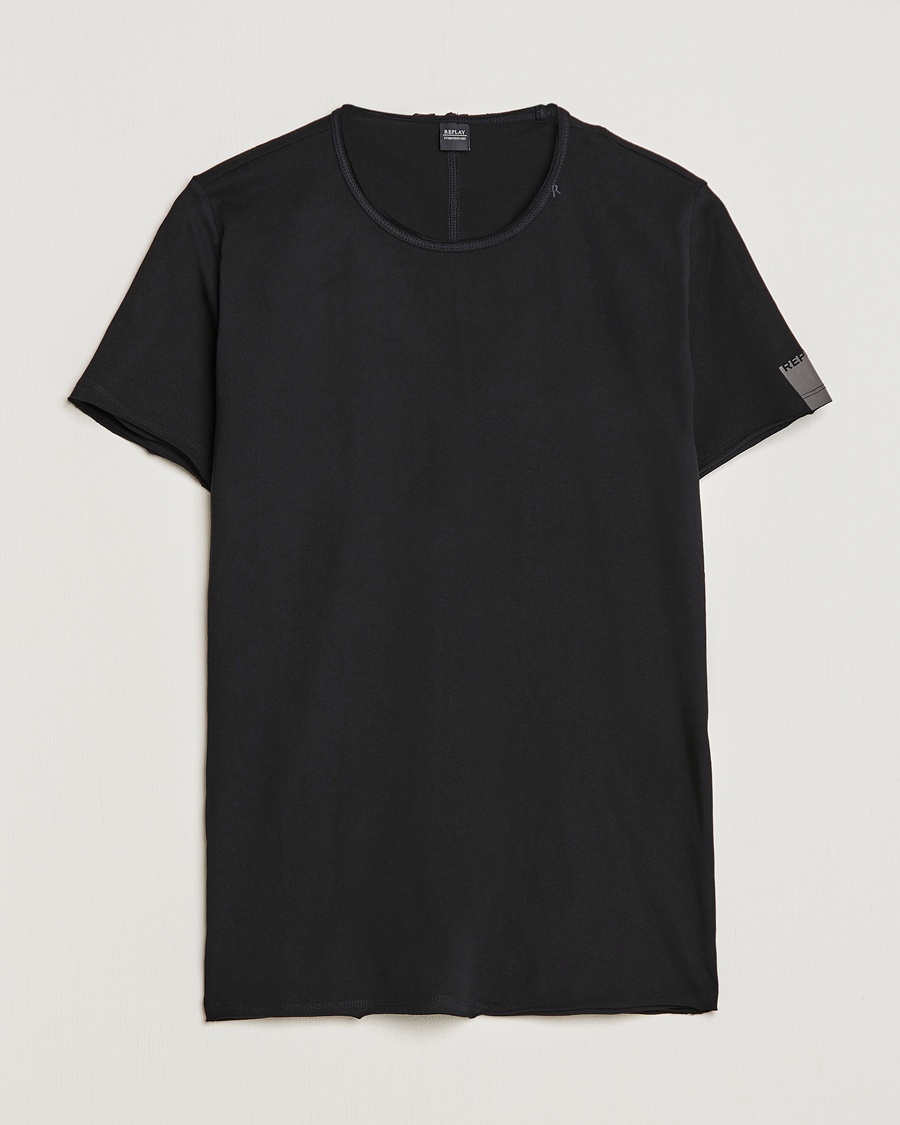 Herr | | Replay | Crew Neck Tee Black