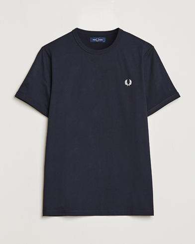 Herr | Fred Perry | Fred Perry | Ringer Crew Neck Tee Navy