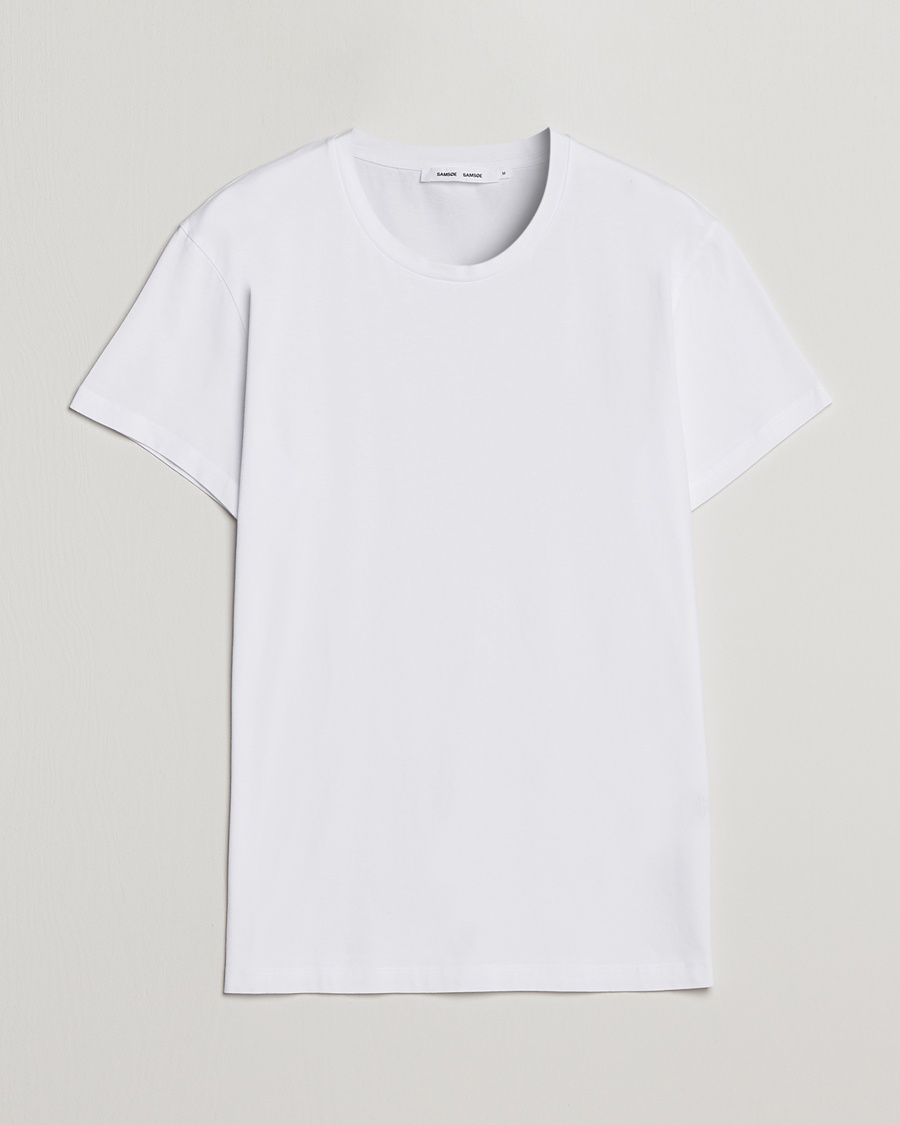 Herr | Vita t-shirts | Samsøe Samsøe | Kronos Crew Neck Tee White