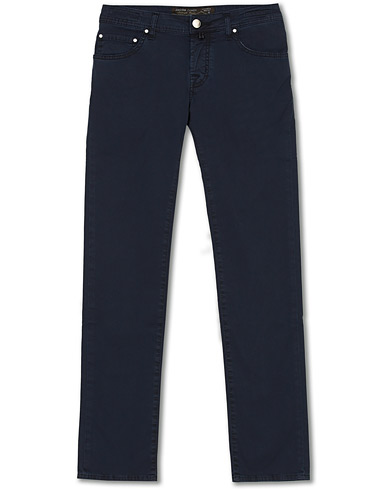 Herr |  | Jacob Cohën | 5-Pocket Gabardine Trousers Blue