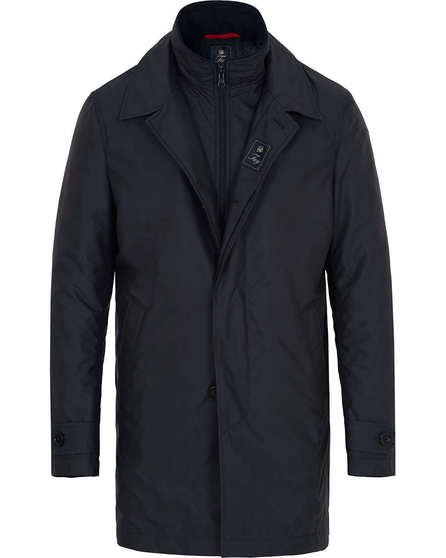  Morning Water Repellent Nylon Coat Navy
