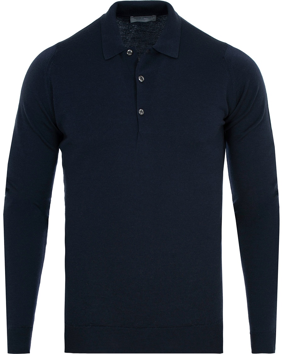  Belper Merino Polo Pullover Midnight