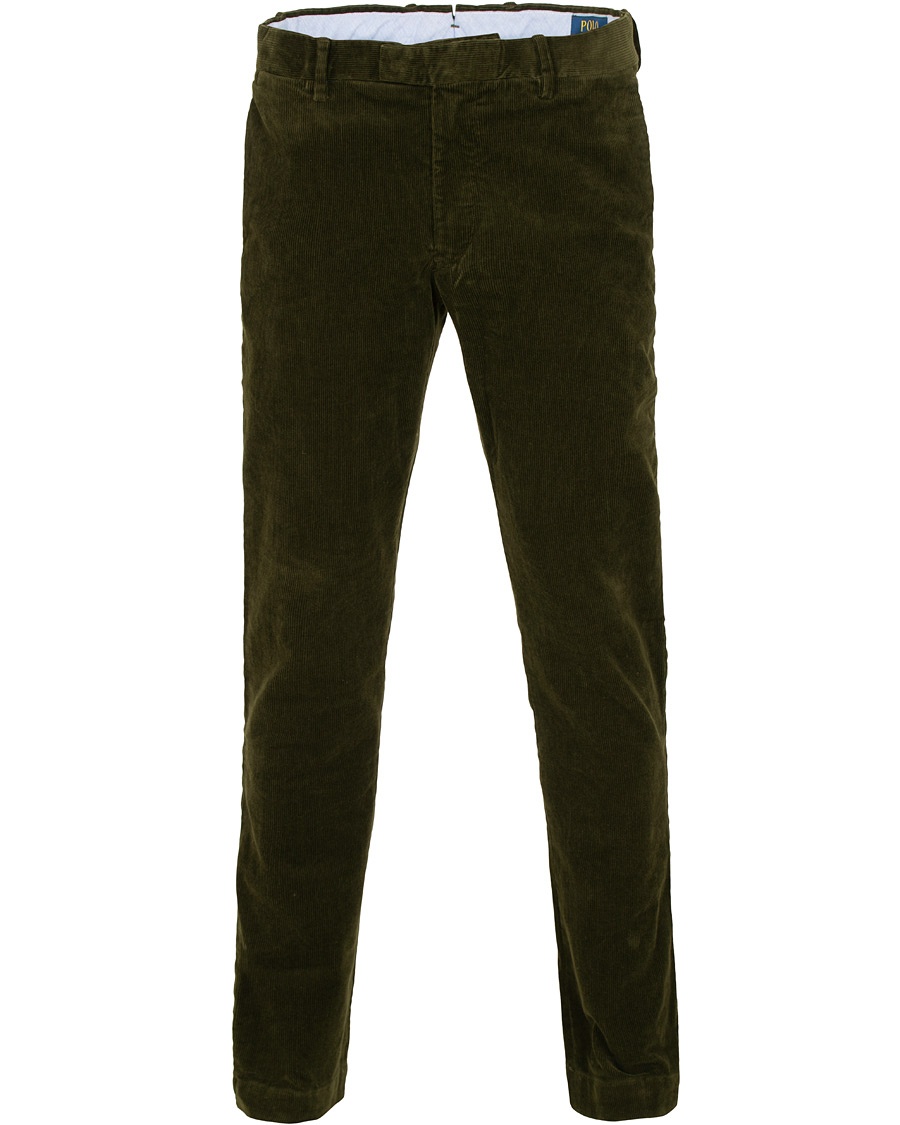  Hudson Slim Fit Corduroy Trousers Company Olive