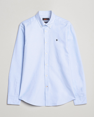 Herr | Morris | Morris | Oxford Button Down Cotton Shirt Light Blue