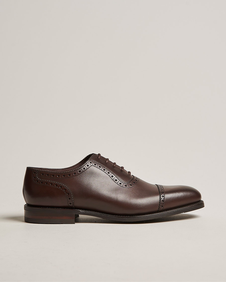 Loake 1880 Fleet Brogue Shadow Sole Dark Brown Calf – Brun